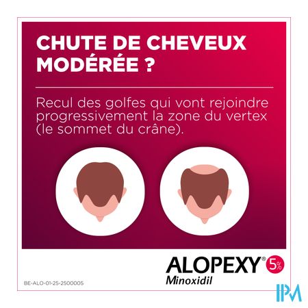 Alopexy 50mg/ml Sol Application Cutanee Fl 3x60ml 4