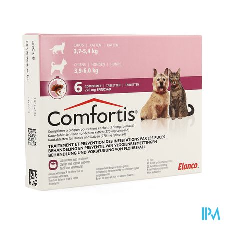 Comfortis 270mg Hond Kat Kauwtabletten 6