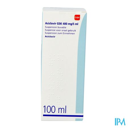 Aciclovir Gsk Susp 100ml 400mg/5ml 2