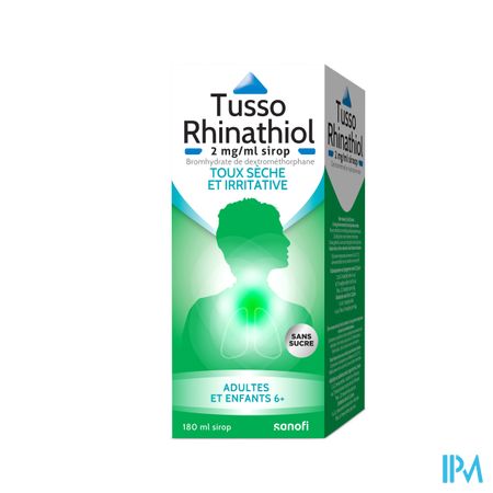 Tusso Rhinathiol 2mg/ml Sirop Ad S/sucre 180ml