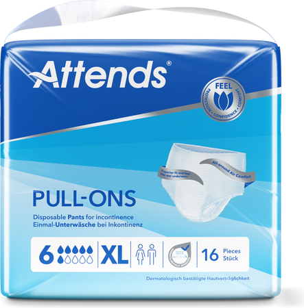 Attends Pull-ons 6 Xl 1x16 2