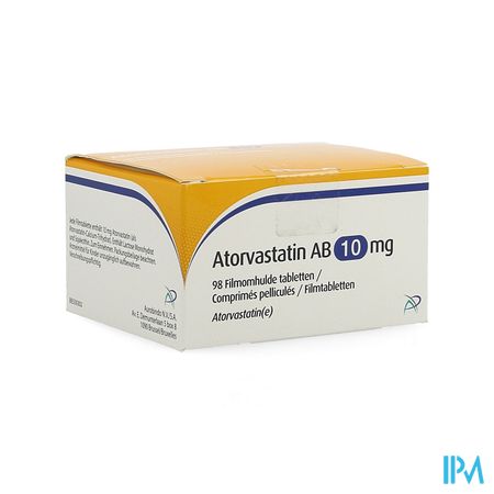 Atorvastatin Ab 10mg Film.tabl 98 Pvc/pe/pvdc/alu