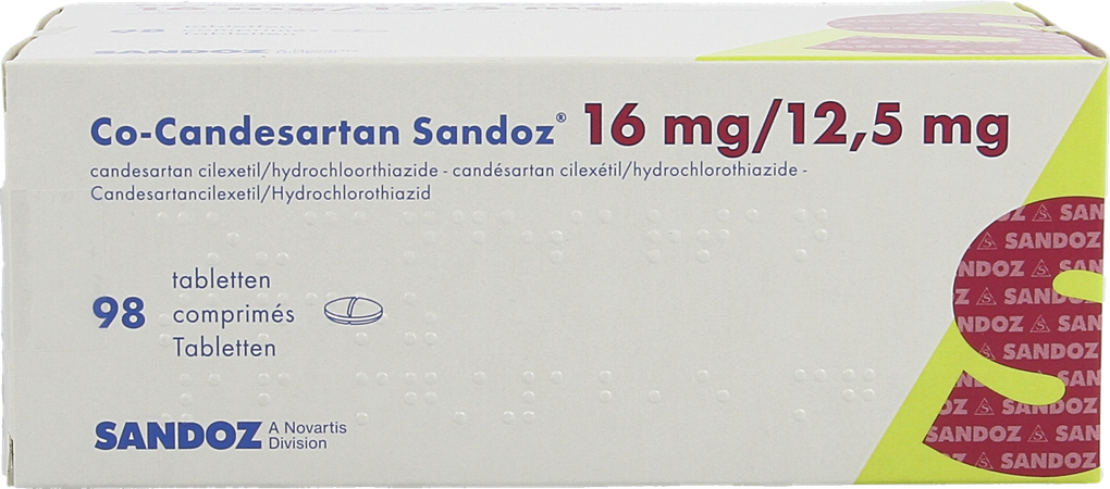 Co Candesartan Sandoz Tabl 98 X 16mg/12,5mg 2