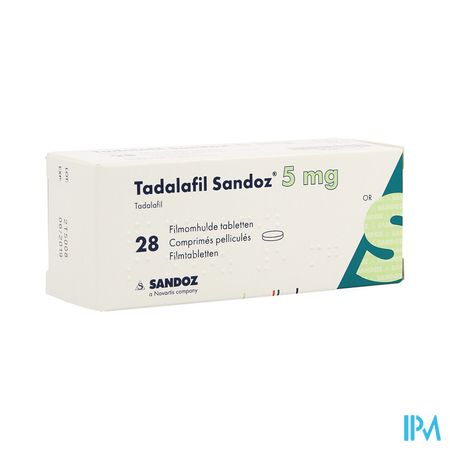 Tadalafil Sandoz 5,0mg Comp Pell 28 X 5,0mg 3