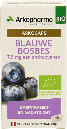 Arkocaps Blauwe Bosbesvrucht Bio Caps 40 Nf 5