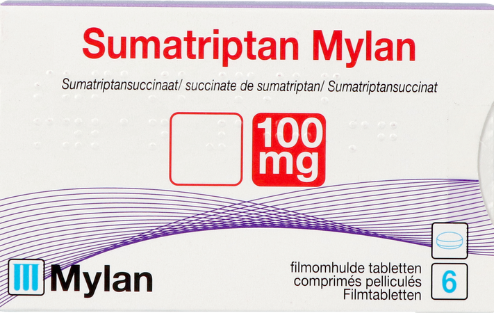 Sumatriptan Viatris 100mg Comp 6 5