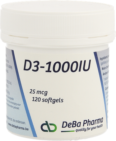 D3 1000iu Softgels 120 Deba 3