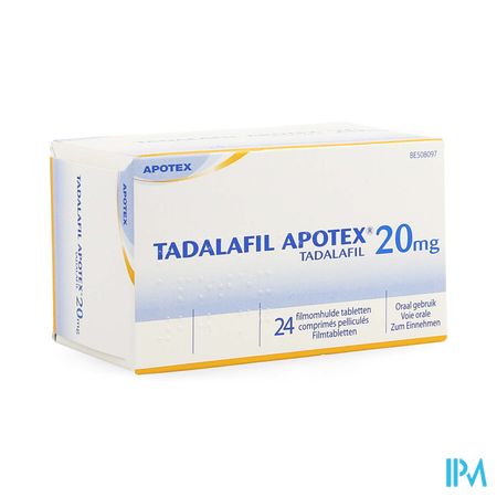Tadalafil Apotex 20mg Comp Pell 24
