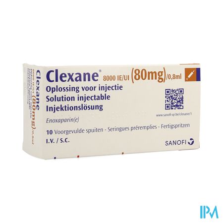 Clexane Spuit Inj 10 X 80mg/0,8ml