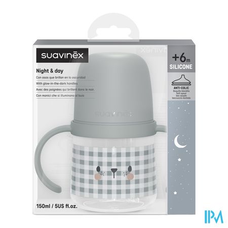 Suavinex N&d Bott.hand.n/spill Spoutbear Bl 150ml 1