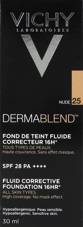 Vichy Fdt Dermablend Fluide 25 Nude 30ml 5