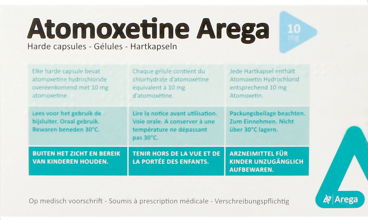 Atomoxetine Arega 10mg Harde Caps 7 Pip 5