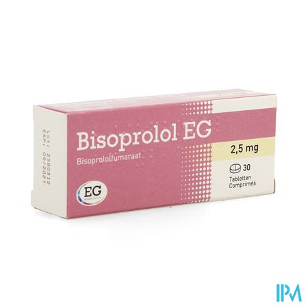 Bisoprolol EG Tabl 30X2,5Mg