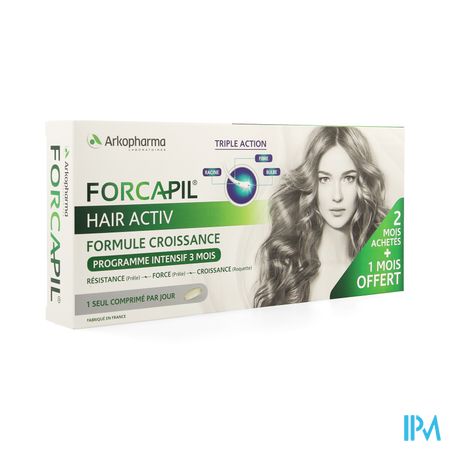 Forcapil Hair Activ Comp 3x30 Promo 3 Maand