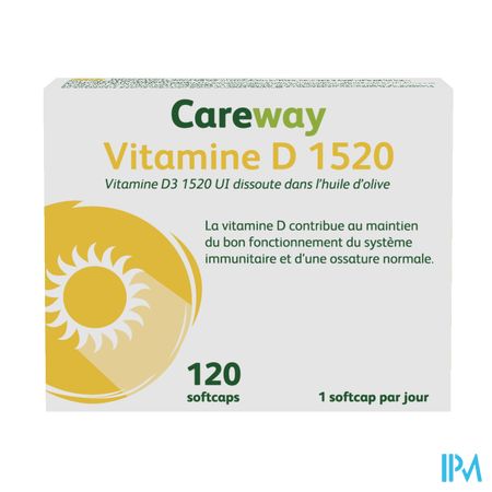 Careway Vitamine D 1520iu Softcaps 120 2