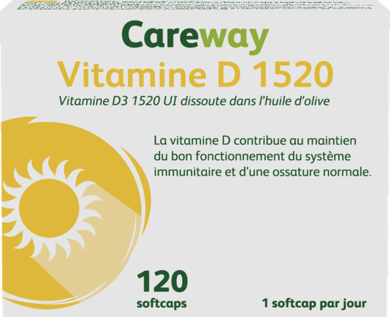 Careway Vitamine D 1520iu Softcaps 120 2