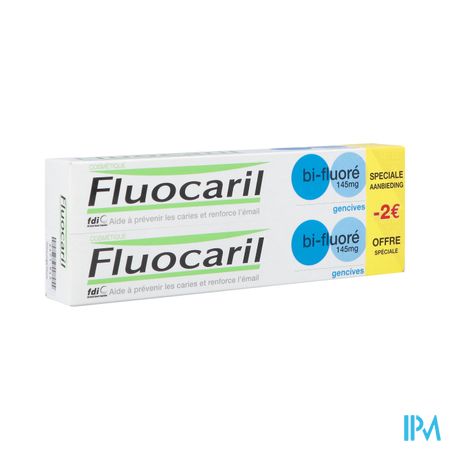 Fluocaril Bi-fluore 145 Gencive 2x75ml Nf Promo-2€