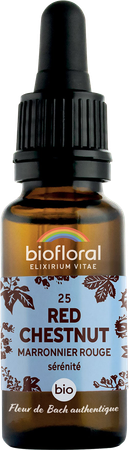 Biofloral Fleurs De Bach 25 Red Chestnut Bio 20ml 1