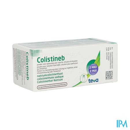 Colistineb 2.000.000 I.u. Fl Pulv Pr Inhal 10