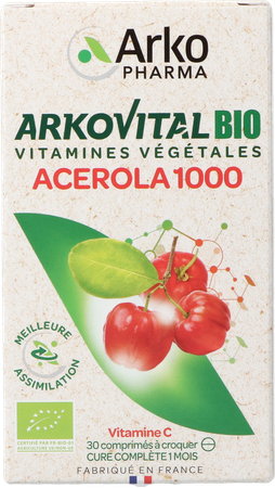 Arkovital Acerola 1000 Bio Kauwtabl 30 7