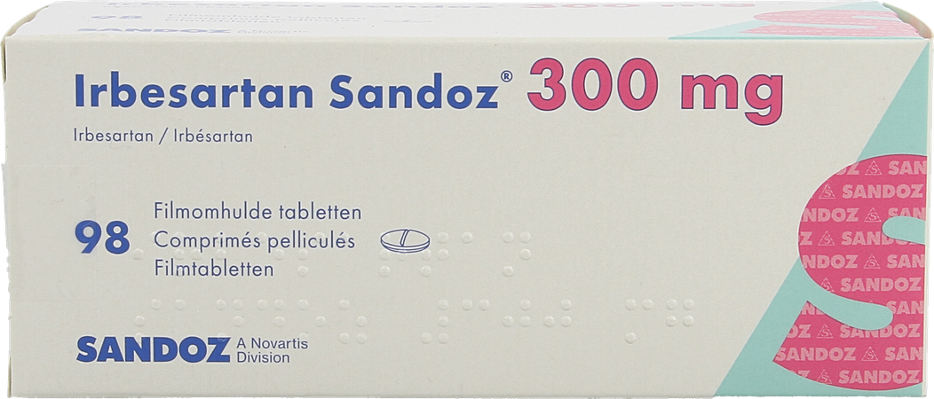 Irbesartan Sandoz 300mg Filmomh Tabl 98 X 300mg 2