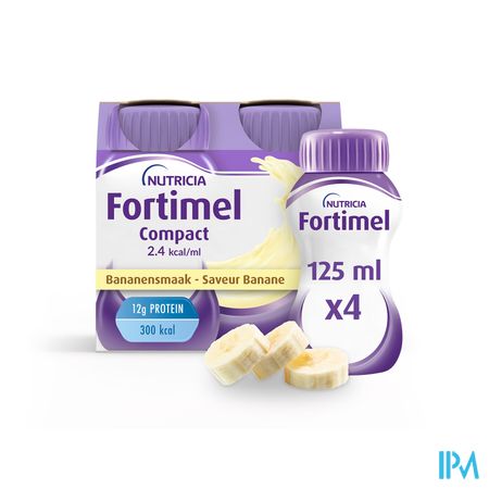 Fortimel Compact 2.4kcal Banaan 4x125ml