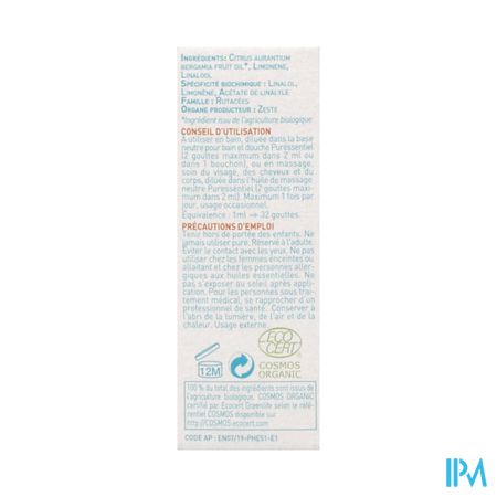 Puressentiel Eo Bergamot Z/bergapteen Bio 10ml 3