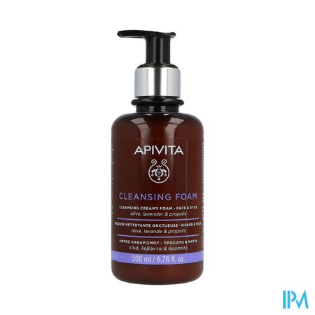 Apivita Cleansing Creamy Foam Face & Eyes 200ml