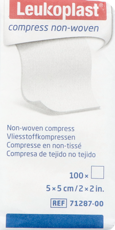 Leukoplast Compress N/woven N/st. 5cmx5cm 100 1