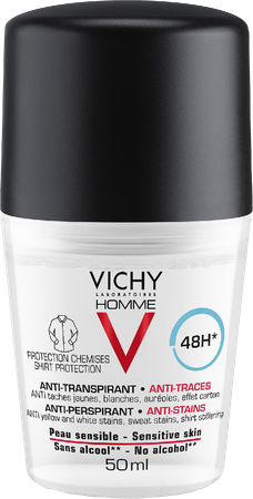 Vichy Homme Deo A/trans A/stre.prot.48h Roller50ml 2