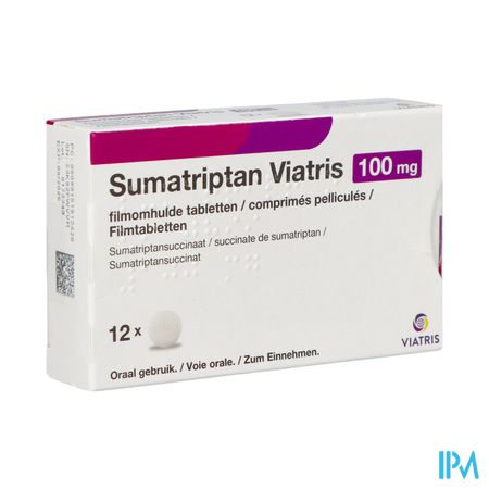 Sumatriptan Viatris 100mg Tabl 12