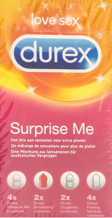 Durex Surprise Me Preservatifs 12