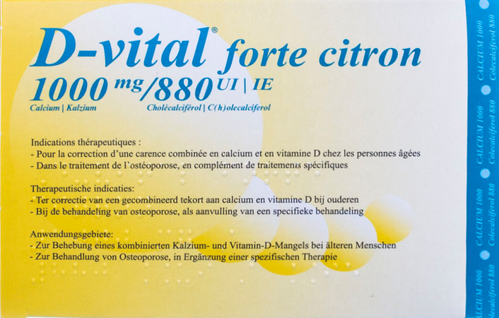 D-vital Forte Citroen 1000mg/880ie Bruis Zakjes 30 4