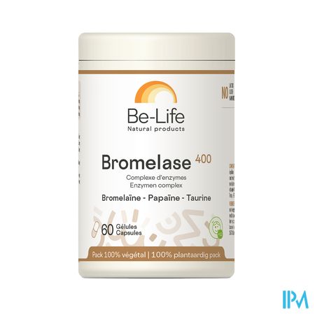 Bromelase 400 Enzymes Be Life Nf Pot Gel 60