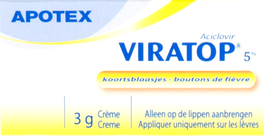 Viratop Apotex 5 % Creme 3g 4