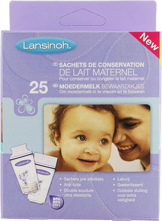 Lansinoh Bewaarzakjes Voor Moedermelk 25 99204 2