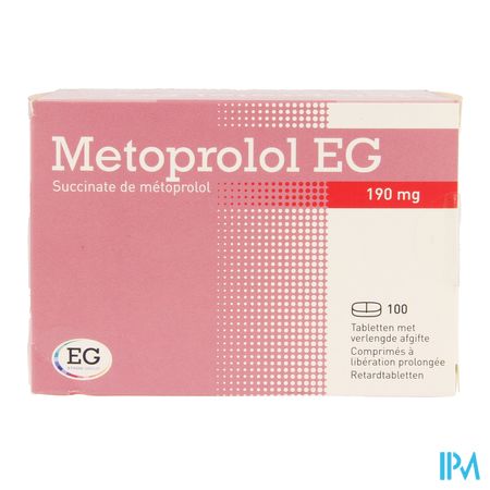 Metoprolol EG 190Mg Lib.Prolongee Comp 100 1