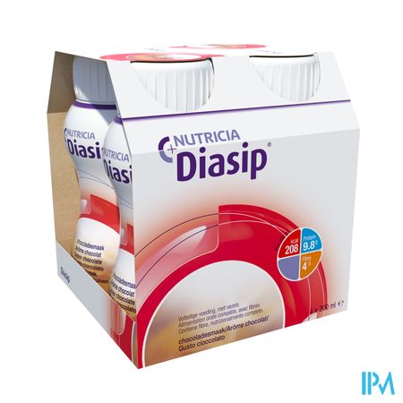 Diasip Chocolade Fles 4x200ml 1