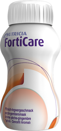 Forticare Drankje Aroma Perzik-Gember Flessen 4x125ml 2