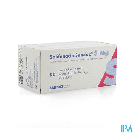 Solifenacin Sandoz 5mg Comp Pell 90 X 5mg