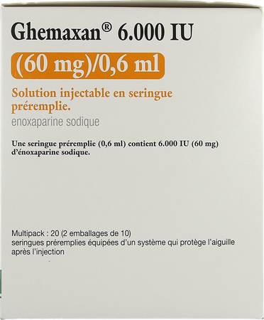 Ghemaxan 6.000ui 60mg/0,6ml Ser Prer. 20+pr.aig. 1
