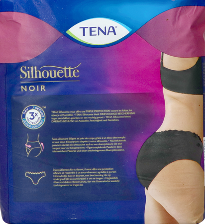 Tena Silhouette Plus Noir Lage Taille l 10 780223 3