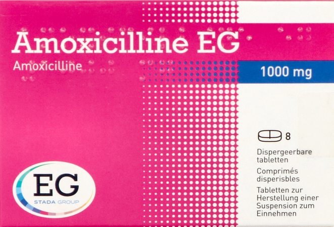 Amoxicilline EG 1000Mg Comp Disp.  8X1000Mg 1