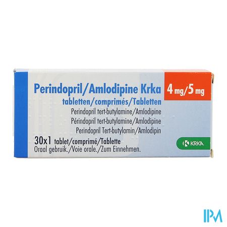 Perindopril Amlodipine Krka 4mg/ 5mg Comp 30 1