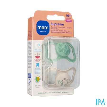 Mam Supreme Sucette Silicone Pure 16m+ Uni 2