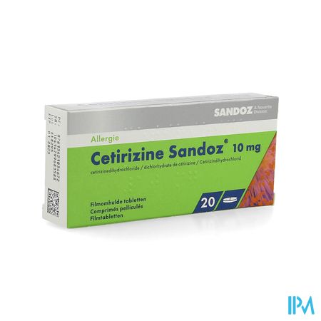 Cetirizine Sandoz Comp 20 X 10mg