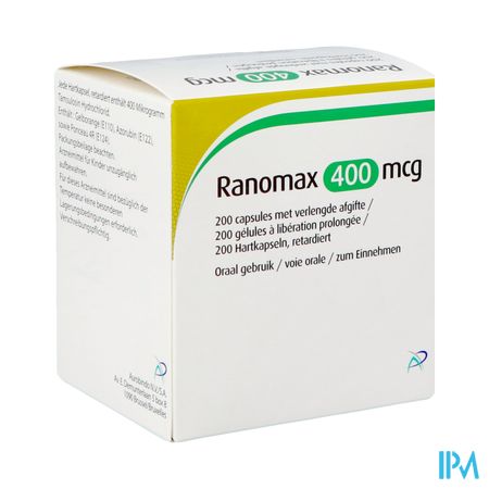 Ranomax Apotex 400mcg Caps 200 X 400 Mcg