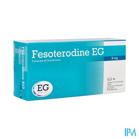 Fesoterodine EG 8Mg Verlengde Afgifte Tabl  84