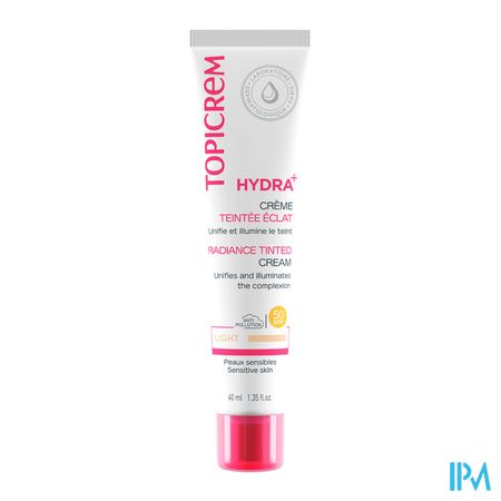 Topicrem Hydra+ Cr Teintee Eclat Claire 40ml Nf 2