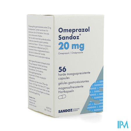 Omeprazol Sandoz Caps Enter 56 X 20mg